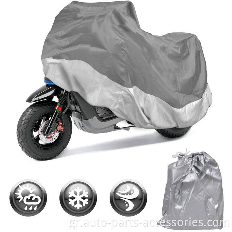 Υπηρεσία OEM Αντιγραφή φορητό στερεό χρώμα Μεγάλο αδιάβροχο υπαίθριο καλύμματα μοτοσικλέτας προς πώληση
